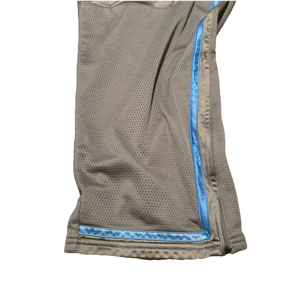VTG Nike Basketball Pants Mens XL Gray Blue Stripe Gray Tag Y2K Zipper Ankle - Picture 2 of 7
